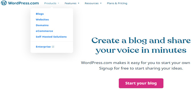 Create Free Blog in WordPress