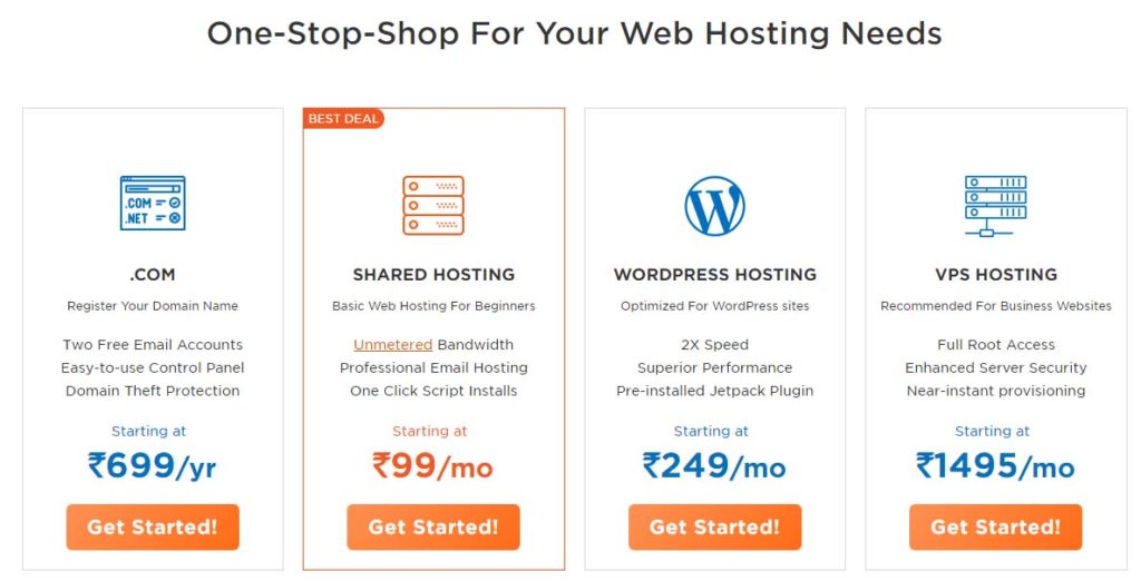 Web Hosting Plans-Hostgator