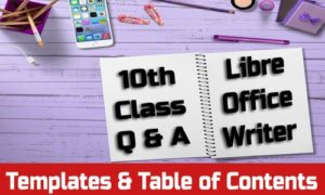 Templates and Table Of Contents - Writer