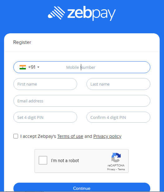Bitcoin Zebpay Register
