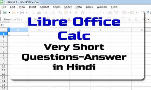 libreoffice calc very short question answer