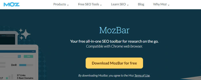 MozBar Seo Checker Website