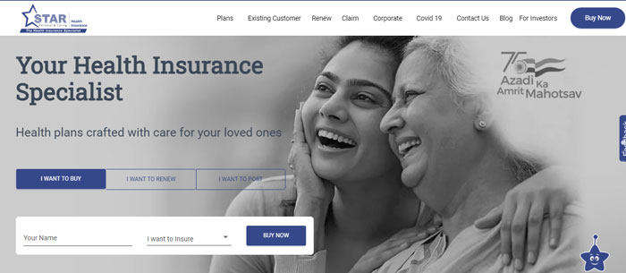 start health insurance companies in india