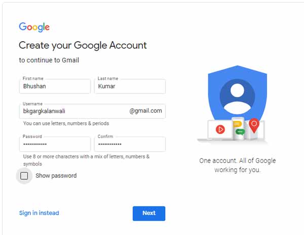 Google Par Account Kaise Banaye-04