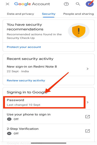 Gmail Password kaise Change kare | पासवर्ड कैसे change करे