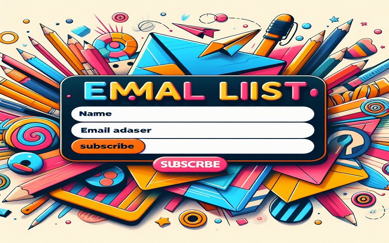 email list for first blog