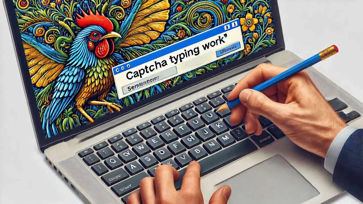 captcha typing job